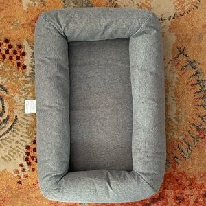 Dog Bed: Large Orthopedic Pet Bed, Light Gray